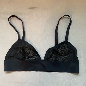 Black lace bralette